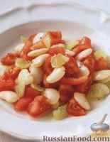 Фото к рецепту: Салат из фасоли, свежих помидоров и лаймов