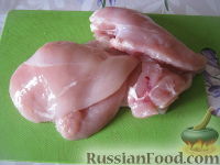Фото приготовления рецепта: Куриные оладьи с тыквой - шаг №2
