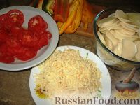 Фото приготовления рецепта: Картофельный гратен с овощами - шаг №2
