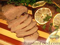 Фото к рецепту: Запеченная свиная печень по-словенски