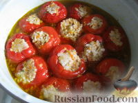Фото приготовления рецепта: Перец фаршированный по-молдавски - шаг №9