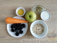 Фото приготовления рецепта: Морковно-яблочный салат с овсяными хлопьями и черносливом - шаг №1