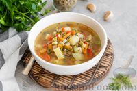 Фото к рецепту: Суп с чечевицей и овощами
