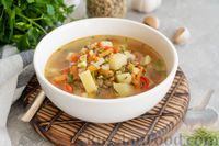 Фото приготовления рецепта: Суп с чечевицей и овощами - шаг №13