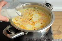 Фото приготовления рецепта: Куриный суп с молоком и макаронами - шаг №10