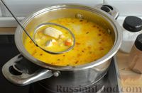 Фото приготовления рецепта: Куриный суп с молоком и макаронами - шаг №12
