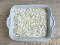 Фото приготовления рецепта: Рисовая запеканка с брокколи, цветной капустой и сыром - шаг №15