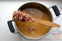 Фото приготовления рецепта: Суп с чечевицей и беконом - шаг №7