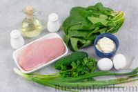 Фото приготовления рецепта: Салат с курицей, огурцами, шпинатом и яйцами - шаг №1