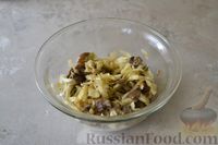 Фото приготовления рецепта: Пирог из лаваша, с мясом, капустой и грибами - шаг №15