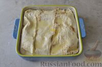 Фото приготовления рецепта: Пирог из лаваша, с мясом, капустой и грибами - шаг №28
