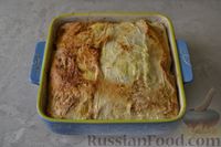 Фото приготовления рецепта: Пирог из лаваша, с мясом, капустой и грибами - шаг №29