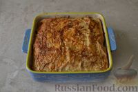 Фото приготовления рецепта: Пирог из лаваша, с мясом, капустой и грибами - шаг №31