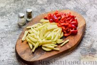 Фото приготовления рецепта: Фунчоза с овощами и мясными фрикадельками - шаг №6