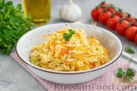 Фото к рецепту: Рис с кабачками и помидорами (на сковороде)