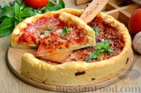 Фото приготовления рецепта: "Глубокая" пицца по-чикагски - шаг №22