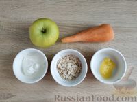 Фото приготовления рецепта: Морковно-яблочный салат с овсяными хлопьями и сметаной - шаг №1