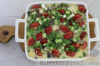 Фото приготовления рецепта: Запеканка с фрикадельками из телятины, цветной капустой, вешенками и помидорами - шаг №13