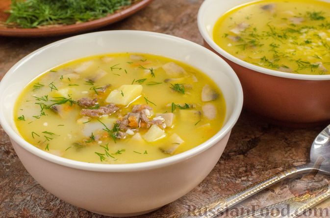Грибной суп пюре с сыром - Рецепты - Hochland