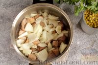 Фото приготовления рецепта: Тыквенный кекс с мандаринами, орехами и шоколадом - шаг №2