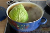 Фото приготовления рецепта: Голубцы из молодой капусты с курицей, тушенные в овощном соусе - шаг №9