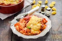 Фото к рецепту: Макароны, запечённые с копчёной колбасой и томатным соусом, под сыром