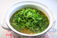 Фото приготовления рецепта: Постный фасолевый суп со щавелем - шаг №13
