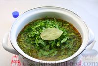 Фото приготовления рецепта: Постный фасолевый суп со щавелем - шаг №14