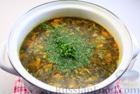 Фото приготовления рецепта: Постный фасолевый суп со щавелем - шаг №16
