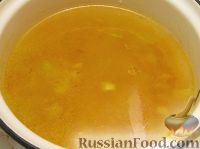 Фото приготовления рецепта: Овощной суп с рисовыми фрикадельками - шаг №8