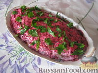Фото к рецепту: Салат из свеклы "Аппетитный"