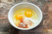 Фото приготовления рецепта: Рисовая запеканка с беконом, яйцами и зелёным луком - шаг №9
