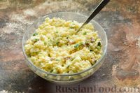 Фото приготовления рецепта: Рисовая запеканка с беконом, яйцами и зелёным луком - шаг №11