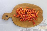 Фото приготовления рецепта: Макароны со свиными рёбрышками и овощами (на сковороде) - шаг №7
