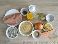 Фото приготовления рецепта: Паэлья с курицей и фасолью - шаг №1