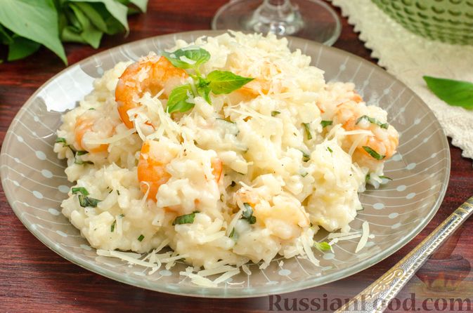 Пошаговый рецепт риса с креветками