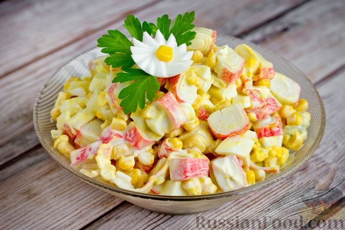 Крабовые салаты – рецепты с фото (пошагово)