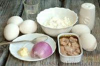 Фото приготовления рецепта: Яйца, фаршированные печенью трески и творогом - шаг №1