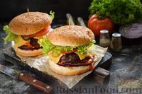 Фото приготовления рецепта: Домашний чизбургер с котлетой из говяжьего фарша - шаг №22
