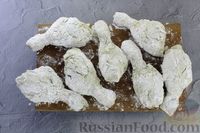 Фото приготовления рецепта: Куриные голени в рисовом кляре, жаренные во фритюре - шаг №11