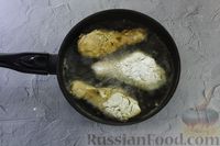 Фото приготовления рецепта: Куриные голени в рисовом кляре, жаренные во фритюре - шаг №12