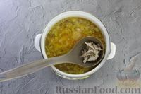 Фото приготовления рецепта: Куриный суп с рисом - шаг №9