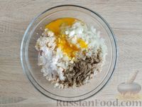 Фото приготовления рецепта: Картофельная запеканка с цветной капустой и тефтелями под соусом бешамель - шаг №9