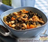 Фото к рецепту: Тосканский фасолевый суп риболлита