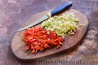 Фото приготовления рецепта: Шампиньоны, запечённые с овощами и сыром - шаг №5