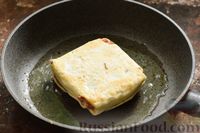 Фото приготовления рецепта: Многослойный бездрожжевой пирог с мясной начинкой (на сковороде) - шаг №23