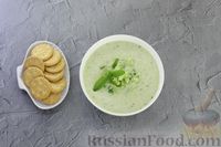 Фото приготовления рецепта: Холодный суп со свежими и малосольными огурцами - шаг №8