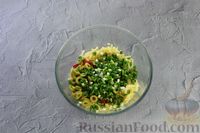 Фото приготовления рецепта: Кранц с сыром, оливками, помидорами и зелёным луком - шаг №11