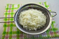 Фото приготовления рецепта: Несладкий молочный суп с ломтиками запечённого риса с сыром - шаг №4