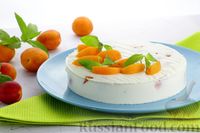 Фото приготовления рецепта: Желейный творожно-кефирный торт с абрикосами - шаг №15